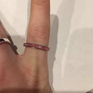 Pink bead ring